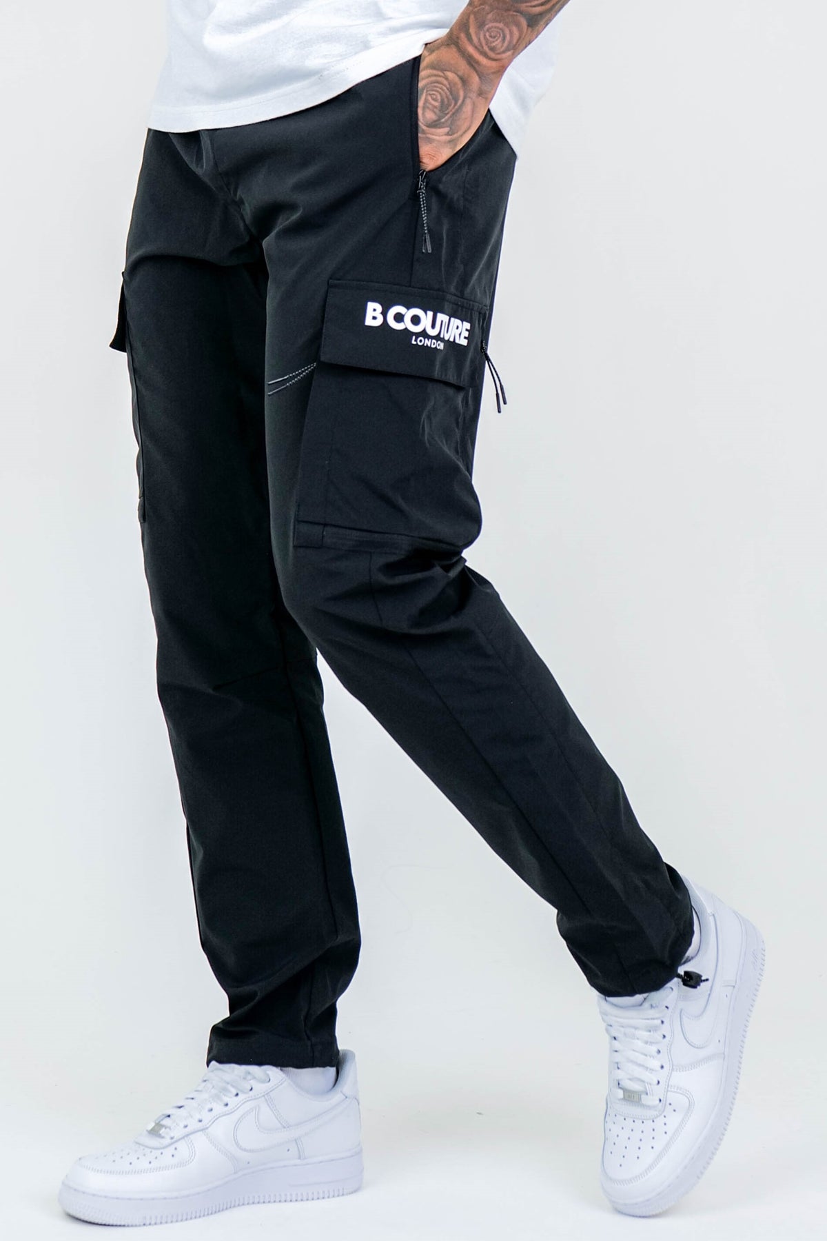 Parkfield Tapered Cargo Woven Pants - Black